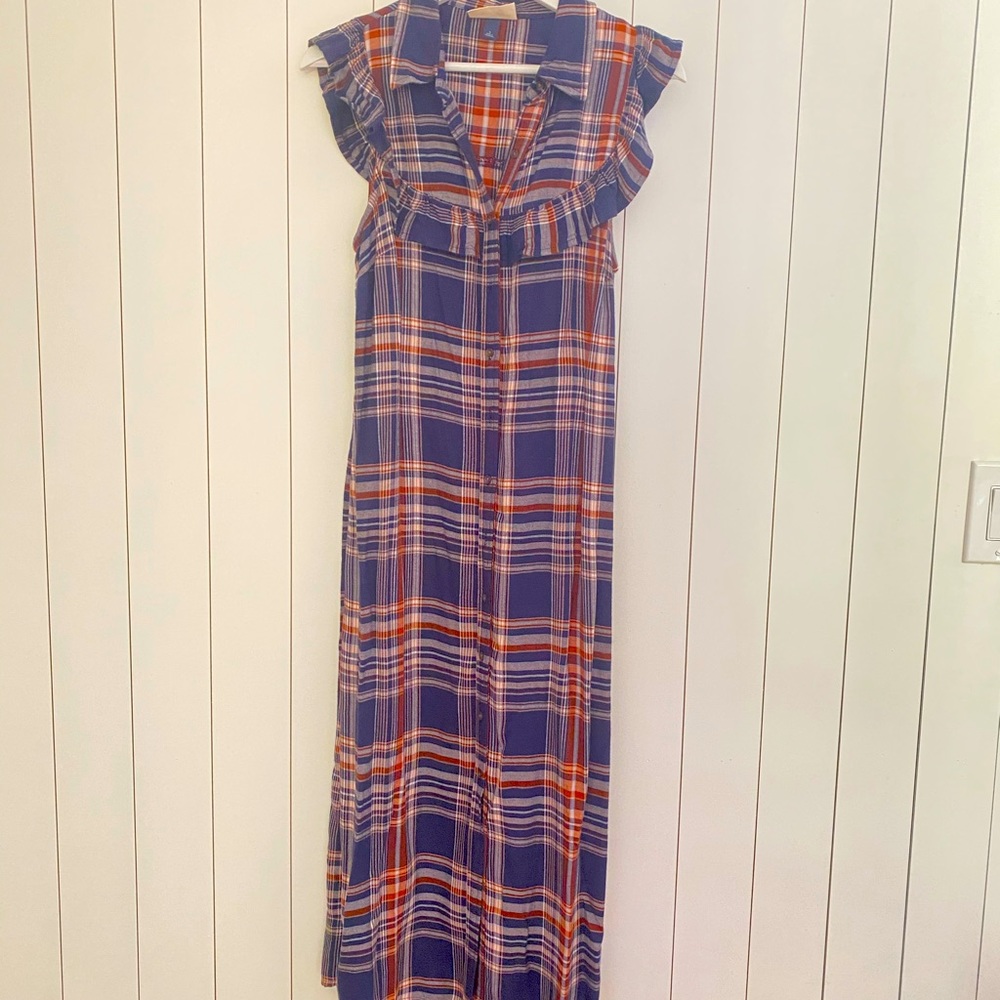 Universal thread plaid maxi dress